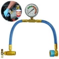 thumbnail image 3 of Refrigerant Charge Hose Professional Self-Sealing Hose with Gauge and 1/2 Acme Thread Low Side Quick Coupler Stable Air Conditioner Re Hose for AC Refrigerant System (Blue), 3 of 11
