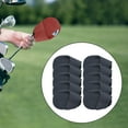 thumbnail image 6 of 10 Pieces Golf Club Headcovers PU Leather Portable Golf Iron Head Covers Set L Dark Blue, 6 of 8