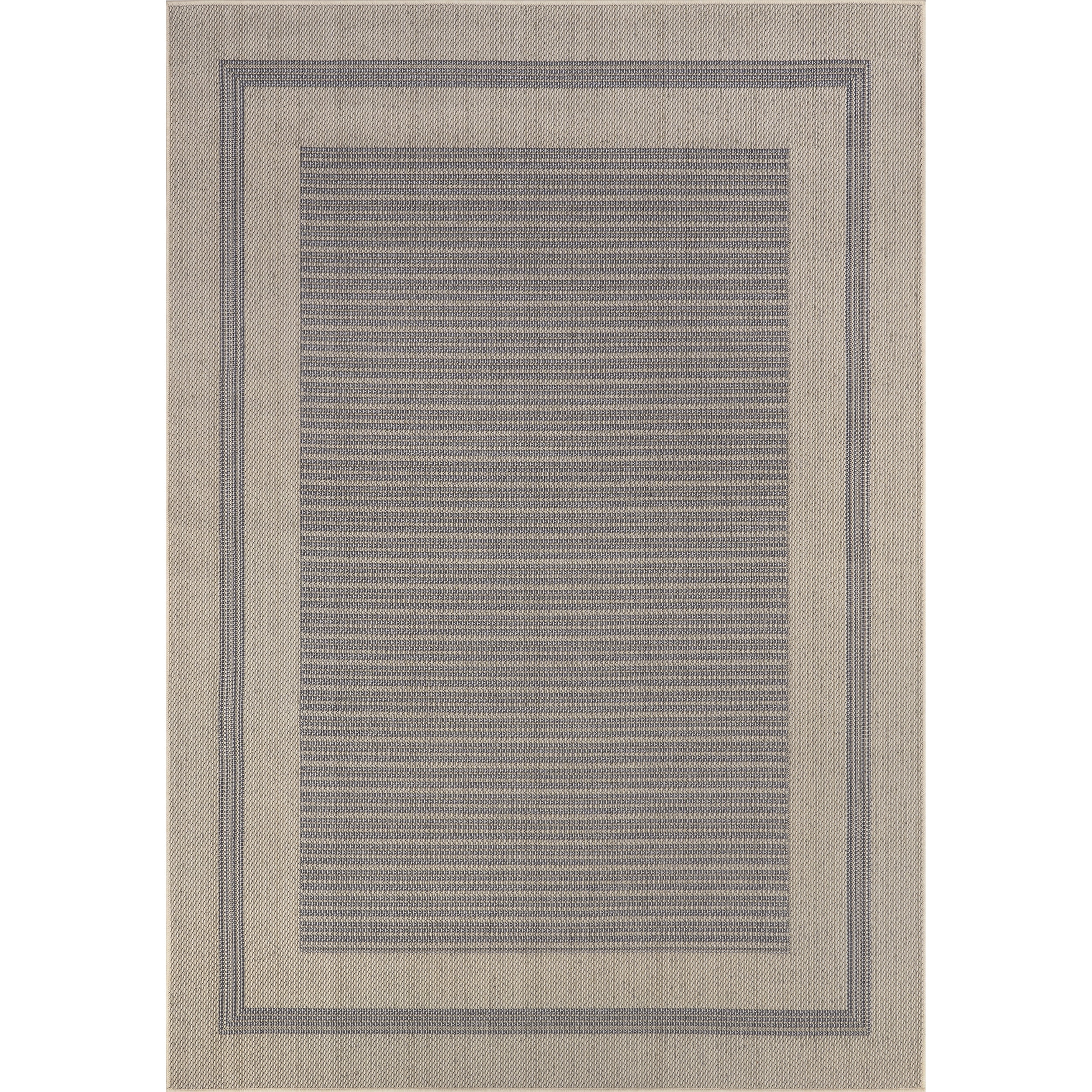 nuLOOM Antonella Bordered Solid Indoor/Outdoor Area Rug, 5' x 8', Beige