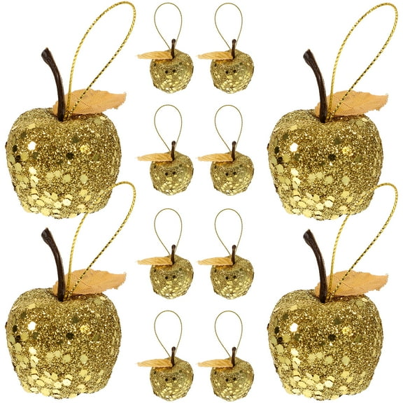 Baluue 20Pcs Christmas Tree Apple Shaped Hanging Ornaments Xmas Holiday Wedding Party Decoration