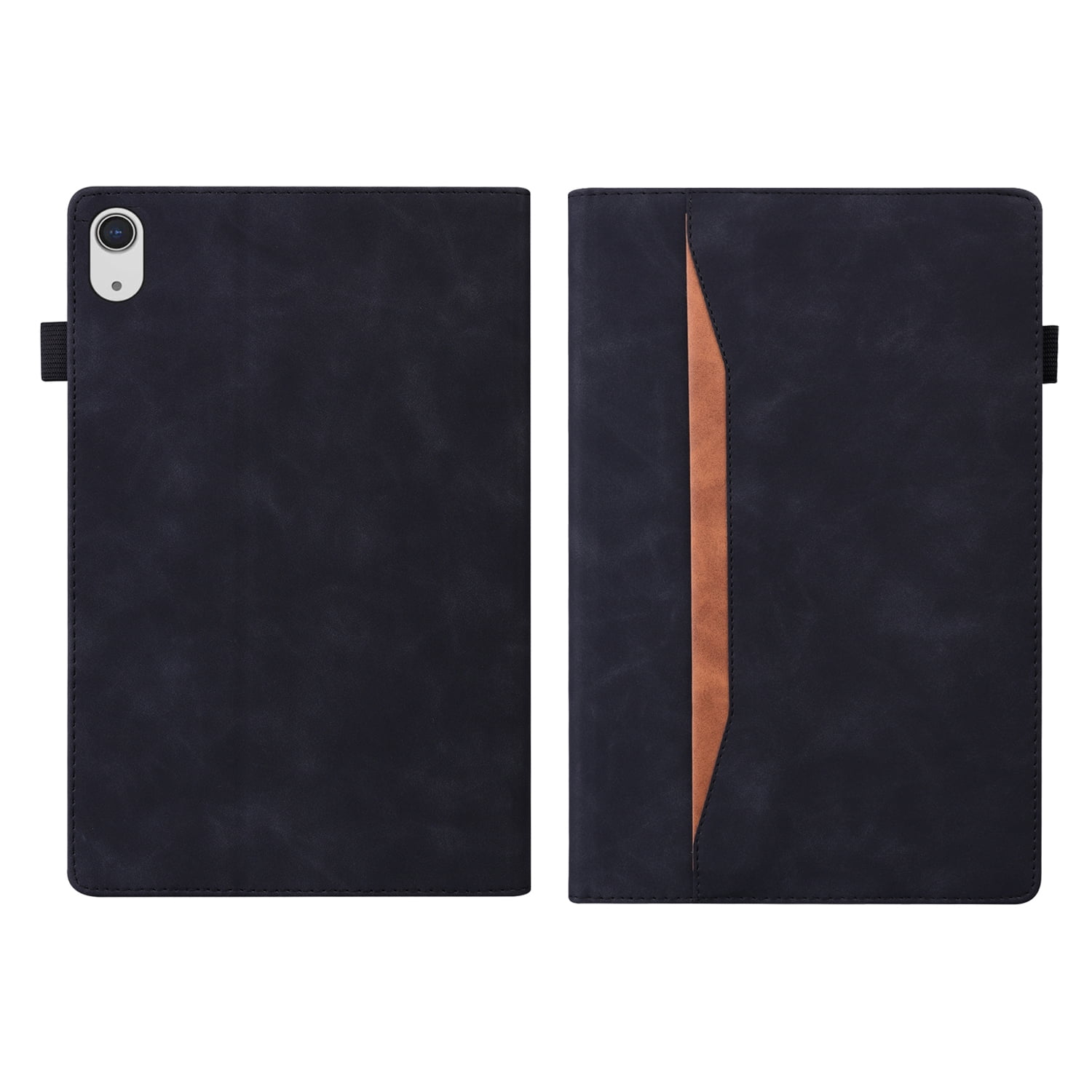 Feishell Case for Apple iPad 10th Generation 10.9" 2022,Business PU Leather Folio Flip Kickstand ID Credit Card Slots Shockproof Protection Case Cover with Pencil Holder,Black