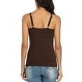 thumbnail image 6 of Charmo Wider Straps Tank Tops for Women Cotton Undershirt with Shelf Bra Basic Camisole, 6 of 6