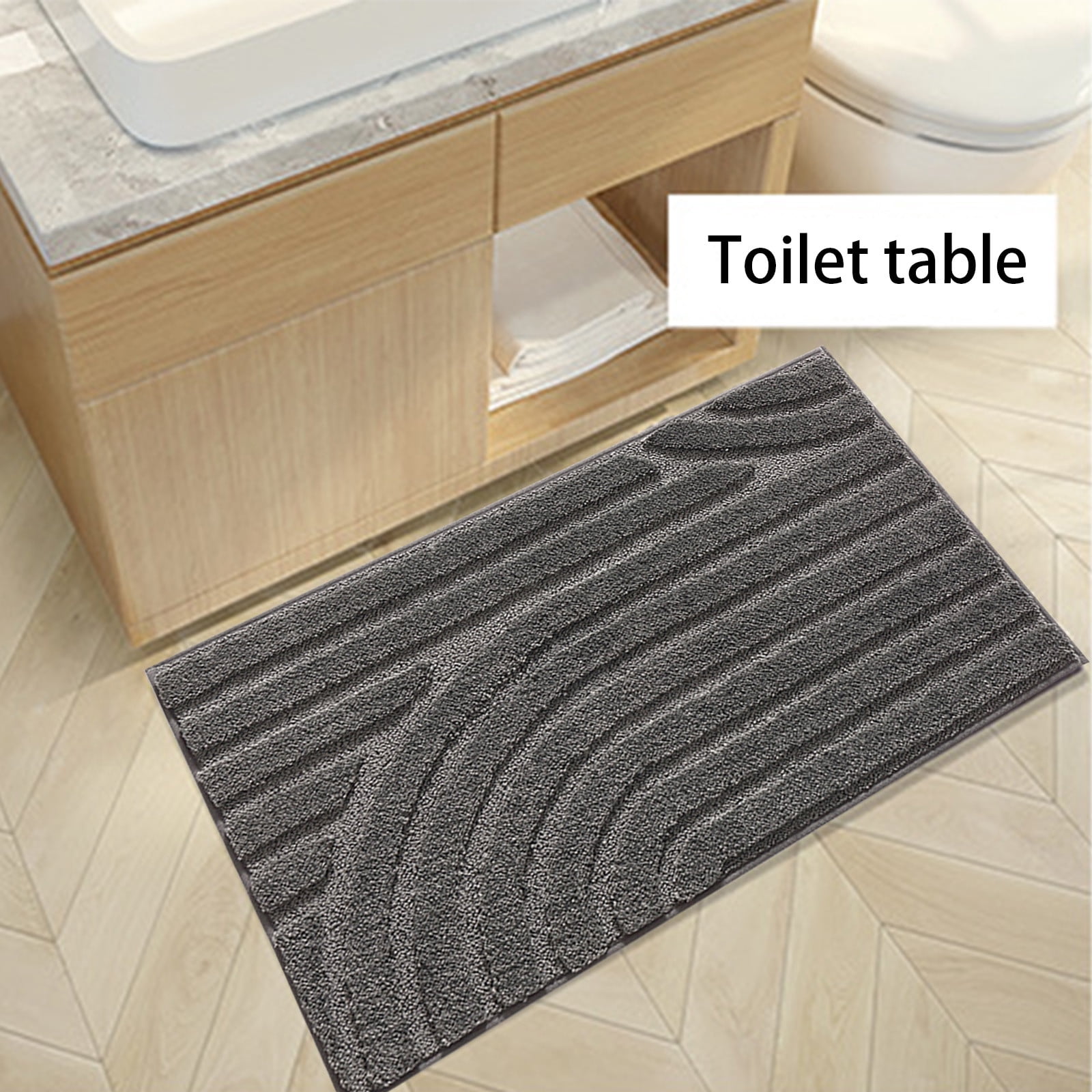 Bathroom Rug Rug, Extra Soft And Absorbent Microfiber Bath Rugs, Non-Slip Plush Bath Carpet, Machine Wash Dry, Bath Rugs For Bathroom Floor,Tub ,wash Floor