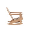 thumbnail image 4 of Costaelm Paradise Adirondack Outdoor Patio Rocking Chair, Teak, 4 of 8
