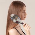 thumbnail image 3 of Hair Brush Abstract Geometric Cushion Base Hair Brushes Touch Paddle Oval Hairbrush, 3 of 7