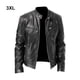 thumbnail image 5 of Qarigey Chaqueta de algodón para motocicleta, cómoda de llevar, bolsillos delanteros múltiples, chaquetas amplias de aplicación a prueba de Abrigos y chamarras negro 3XL, 5 of 6