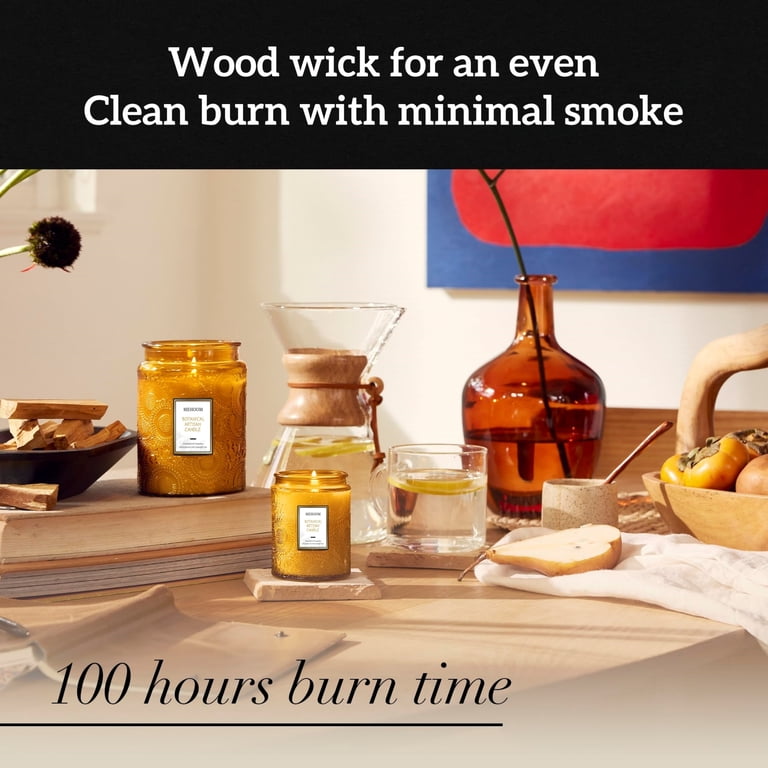 MEHOOM Cedarwood & Amber 20 oz Wood Wick Scented Candle photo 7