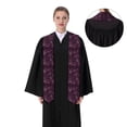 thumbnail image 4 of Haiem Snowflakes and Hearts Pattern Graduation Stole 2024 | Premium Satin Sash for Graduation Ceremony, 4 of 7
