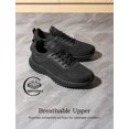 thumbnail image 3 of Zapatos de Trabajo Antideslizantes para Hombre Bruno Marc Negro Talla 7.5, 3 of 9