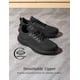 thumbnail image 3 of Zapatos de Trabajo Antideslizantes para Hombre Bruno Marc Negro Talla 7.5, 3 of 9