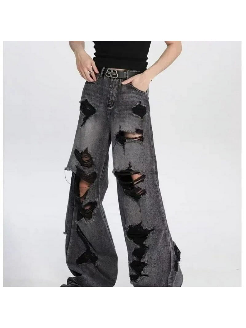 パンツ ego tripping branch destroyed denim Y2K ego tripping branch destroyed denim Y2K - メルカリ