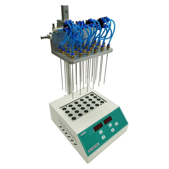 24 Holes Dry-type Termovap Nitrogen Evaporator Lab Pressure Blowing Sample Concentrator Lab Analysing Instrument 110V