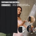 thumbnail image 5 of Dznils Black PEVA Shower Curtain Liner Bathroom with Hooks Mildew Resistant Waterproof, 72" W x 78" H, 2 Pack, 5 of 8