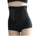 thumbnail image 2 of HUPOM Mens Briefs Underwear Pack Panties For Girls High Waist Casual Zipper Seamless Waistband Black M, 2 of 6