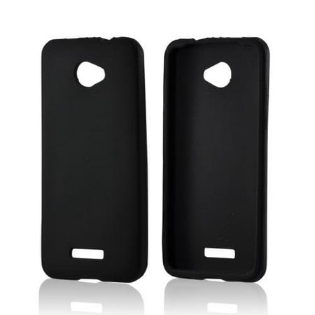 Silicone Skin Case for HTC Droid DNA 6435 - Black