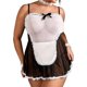 thumbnail image 1 of Zhuge Conjunto de Traje de mucama 5 Piezas, Disfraz de Criada Sexy Talla Grande para Mujer, Lencería Erótica de Alta Calidad para Ocasiones Íntimas, Talla XL, 1 of 5