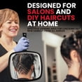 thumbnail image 6 of MIRRORVANA Hand Mirror with Ergonomic Handle - Handheld Mirror for Makeup, Home Haircuts, Dental and Barber Use, 8” x 11” (Black), 6 of 6