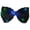 Black, variant on ' Big Silver Bow Tie with Flashing Lights, One Size Fits Most