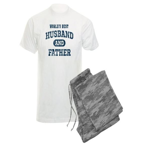CafePress - World's Best Husband And Fath - Men's Light Pajamas