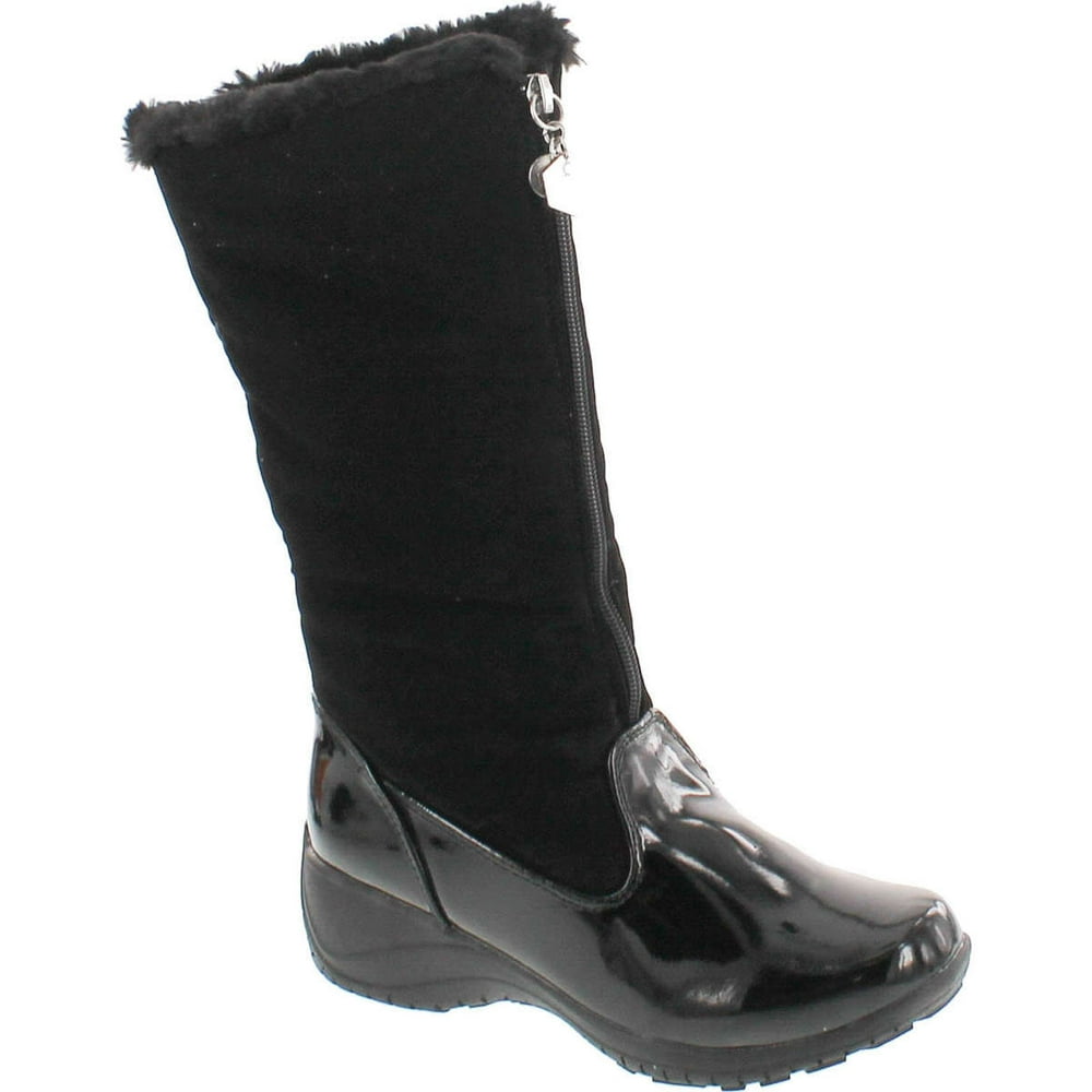 Khombu Khombu Womens Amber Faux Fur Lined Slip Resistant Winter Boots