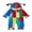 Colorful Clown, variant on RUINIXCW Baby Thanksgiving Turcky Costume Newborn Infant Boy Girl Halloween Cosplay Outfit Fall Winter Warm Romper Long Sleeve Zipper Hooded Jumpsuit