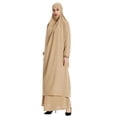 thumbnail image 6 of Pounoo Islamic Clothing Batwing Sleeve Hooded Maxi Length Loose Fit Lightweight Abayas Modest Prayer Garment Outfit Gift, 6 of 8