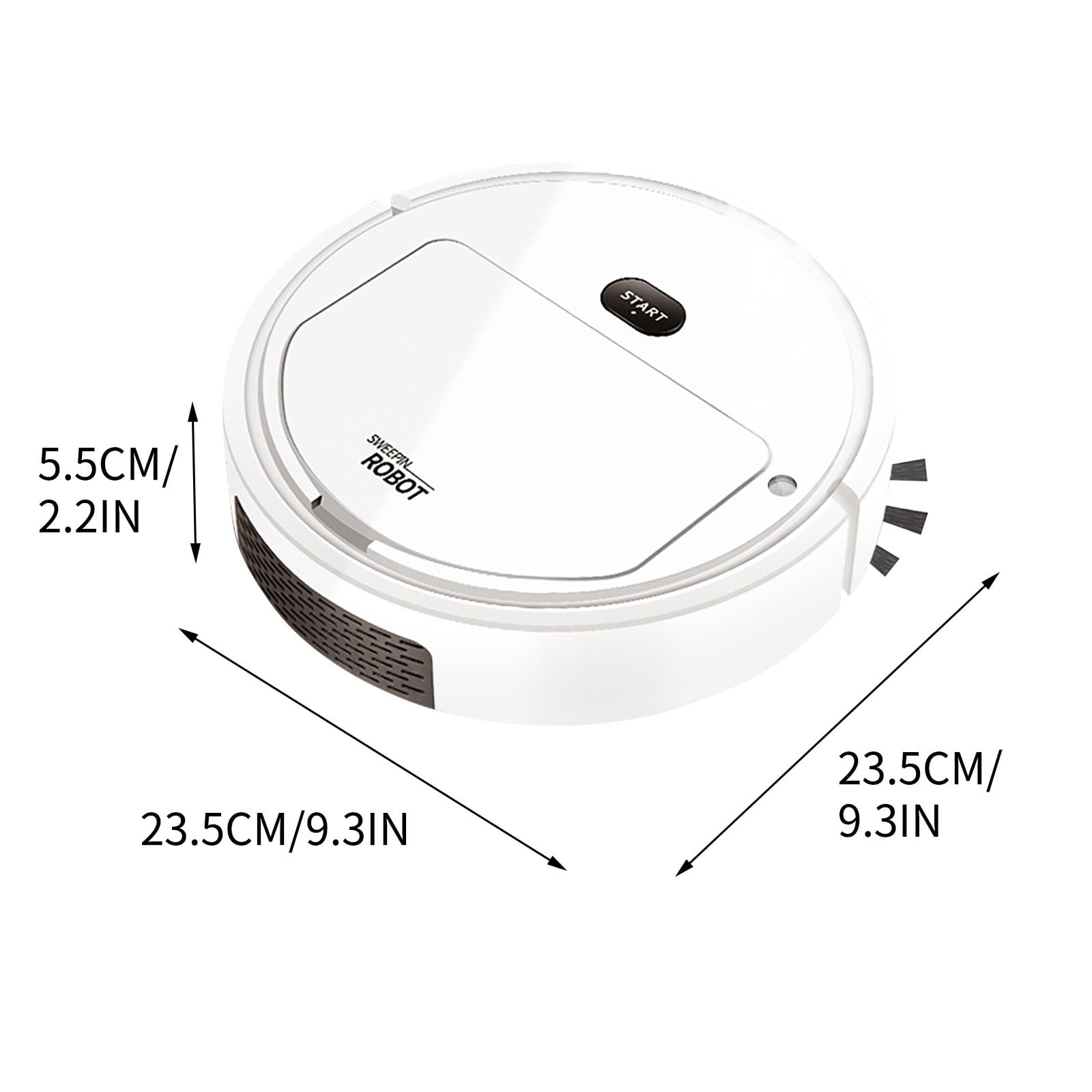 Smart Robot Vacuum Cleaner, 3-in-1 Sweeping Mopping & Humidifying, Automatic Self-Charging, Low Noise, Ideal for Hardwood Floors & Carpets