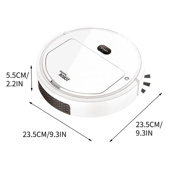 3 In 1 Smart Cleaning Robot,Suction Sweep Mop Machine,Mobile Spray Humidifier Vacuum,Slim Body Corner Cleaner,Intelligent Obstacle Avoidance Tool,USB Rechargeable Floor Cleaner Household Cleaner