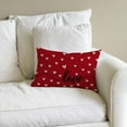 thumbnail image 4 of Valentines Day Pillow Cover 12x20 inch Farmhouse Valentines Day Decor for Home Red Love Heart Valentine Pillows Decorative Throw Pillows Valentines Day Decorations, 4 of 6