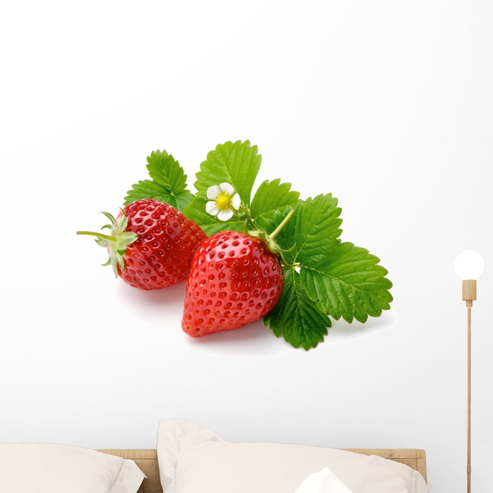 Strawberry Wall Mural by Wallmonkeys Peel and Stick Graphic (24 in W x ...