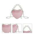 thumbnail image 4 of Bolso bandolera pequeño de moda con forma de corazón Bolso bandolera de noche con forma de corazón, 4 of 8