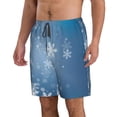 thumbnail image 2 of Balery Snowflakes1 Traje de Baño Estilo Hawaiano para Hombre, Shorts de Secado Rápido con Bolsillos-X-Large, 2 of 6