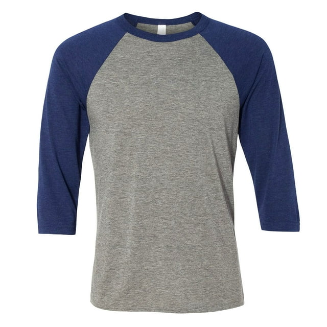 T-Shirt de Baseball pour Hommes en Toile à Manches 3/4