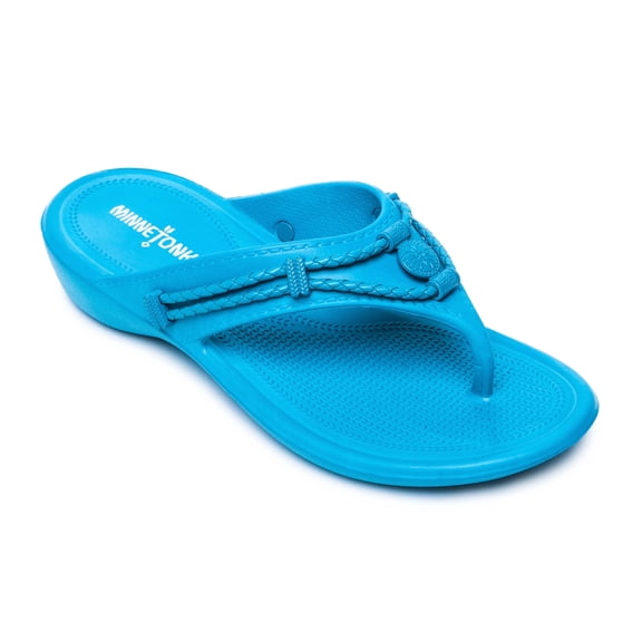 Minnetonka Women's EVA Silverthorne Prism Thong Sandals