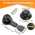 thumbnail image 2 of SONGAUN New ball indicator bolt lock, safe, with occupancy indicator, easy installation without lock cylinder, perfect for bathroom partitions, restrooms, restaurants, medical offices, Airbnb.（black), 2 of 8