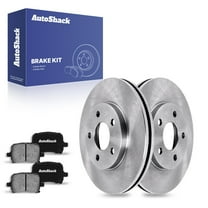 AutoShack 10.86" (275.8 mm) Front Vented Brake Rotors   Ceramic Brake Pads | Replacement for 2004-2008 Chevrolet Malibu 2006-2007 Pontiac G6 | 6-PC Brake Kit