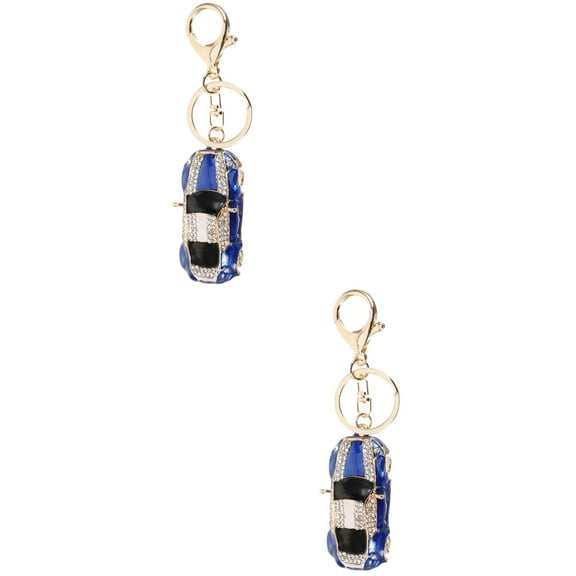 2pcs Car Keychain Hanging Pendant Keychain Cool Keychain Vehicle Pendant Key Ring Decor