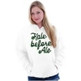 thumbnail image 3 of Kale Before Ale Beer Drinking Healthy Unisex Plus Fleece Graphic Hoodie Brisco Brands 2X, 3 of 5