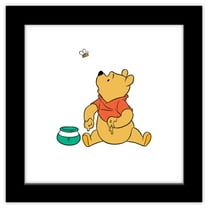 Gallery Pops Disney Winnie The Pooh - Honey Bee Wall Art, Black Framed Version, 12" x 12"