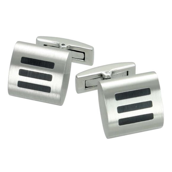 Rising Time SCL-4067 15 x 15 mm Steel Cuff Link