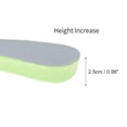 thumbnail image 2 of Unique Bargains 2 Pair Comfortable Height Increase Shoe Inserts Green, Gray 13.5, 2 of 6