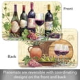 thumbnail image 4 of CounterArt "Rustic Wine" 4 Pack Reversible Flexible Plastic Tabletop Placemats, 4 of 8