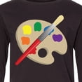 thumbnail image 4 of Inktastic Artist Palette and Brush Long Sleeve Youth T-Shirt, 4 of 5