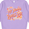 thumbnail image 3 of Inktastic Nonna Loves Me Granddaughter Flowers Toddler Sweatshirt, 3 of 4