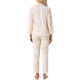 thumbnail image 3 of INSPIRAR CHIC Conjunto de Pijamas de Algodón para Mujeres, Camisa de Manga Larga con Botones y Pantalones, Talla L, Albaricoque, 3 of 6