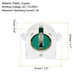 thumbnail image 2 of Unique Bargains Non Shunted T8 Lamp Holder Socket Light Socket LED Fluorescent Tube White Green 10 Pack, 2 of 4