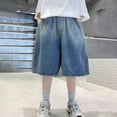 thumbnail image 4 of Shorts Boys Cute Jean Shorts Casual Straight Leg Boys Summer Outfits Shorts for Boys 7-8 Years Summer&nbsp;Clothes, 4 of 9
