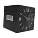 thumbnail image 4 of Reloj de pared esquinero decorativo con calendario moderno y silencioso, indicador de fecha y día de la semana, reloj digital Negro, 4 of 9