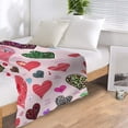 thumbnail image 5 of Hfolob Valentine's Day Blanket Flannel Decorative Blanket Air Conditioning Blanket （100X150Cm） Room Decor, 5 of 7