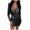 c9-black cocktail dresses for women, variant on UPPADA Womens Ruched Cocktail Party Dress Long Sleeve Midi Dress V Neck Cute Bodycon Dress Plus Size Cocktail Wedding Gown A-Line Dress with Belt Early